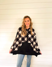 Load image into Gallery viewer, All Snowed In Buffalo Plaid Hoodie
