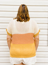 Load image into Gallery viewer, Beachy Keen Color-Block Sweater Tee
