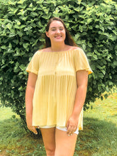 Load image into Gallery viewer, Butter Yellow Off-the-Shoulder Top
