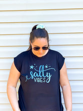 Load image into Gallery viewer, Salty Vibes Summer Muscle Tee
