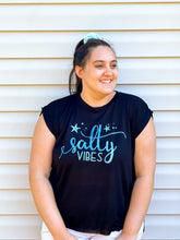 Load image into Gallery viewer, Salty Vibes Summer Muscle Tee
