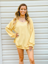 Load image into Gallery viewer, Banana Mousse Criss-Cross Back French Terry Sweatshirt
