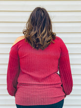 Load image into Gallery viewer, Candy Apple Open One-Shoulder Turtleneck

