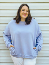 Load image into Gallery viewer, Willow Periwinkle Fleece Pullover with Pockets
