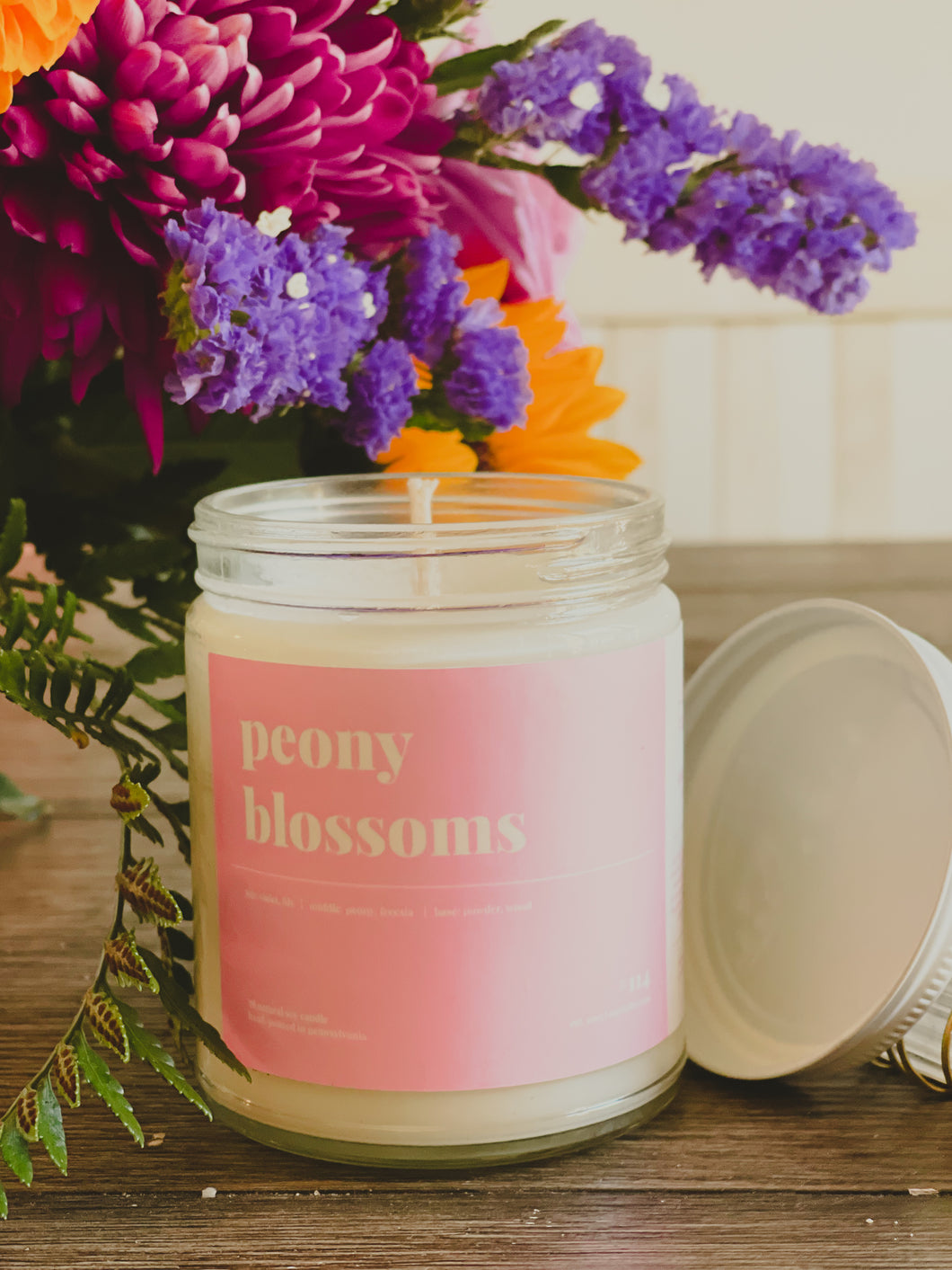 Peony Blossoms Soy Candle