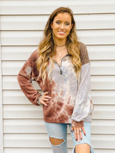 Load image into Gallery viewer, Moment in Time Tie-Dye Quarter Zip Pullover
