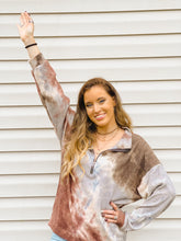 Load image into Gallery viewer, Moment in Time Tie-Dye Quarter Zip Pullover
