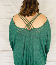 Load image into Gallery viewer, To The Vineyard Cold-Shoulder Pointelle Top
