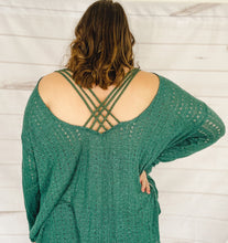 Load image into Gallery viewer, To The Vineyard Cold-Shoulder Pointelle Top
