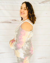 Load image into Gallery viewer, Simply Sweet Cold Shoulder Tie Dye Lounge Set

